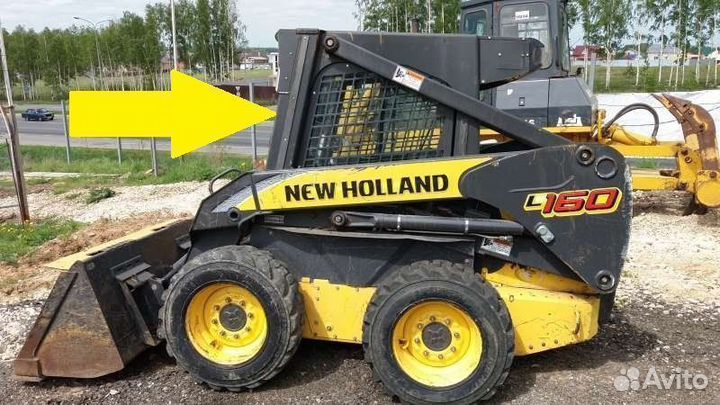 Стекло для мини-погрузчика New Holland L170