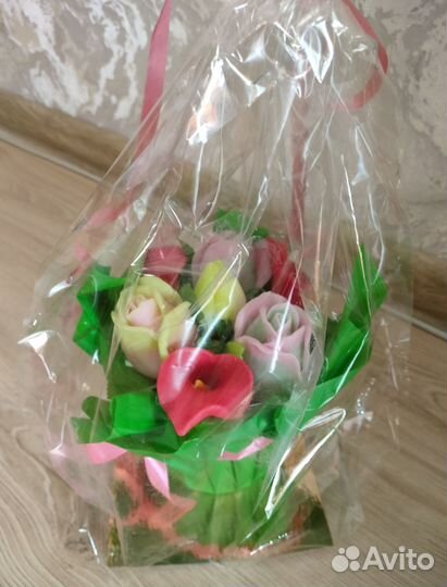 Букет цветов из мыла