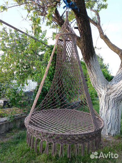 Качеля-гамак плетеная