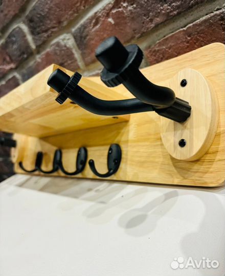 Настенный Двойной Держатель для Гитар