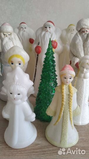 Дед мороз и снегурочка СССР елка