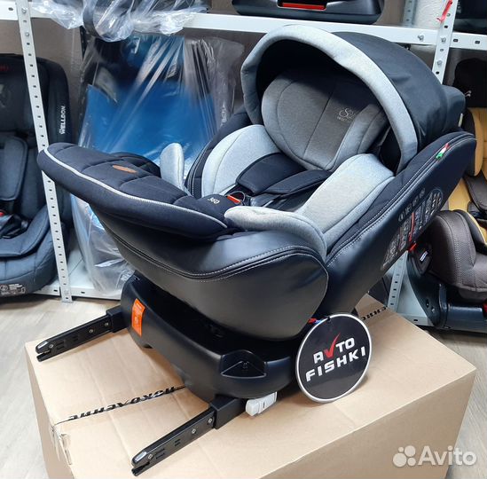Автокресло с капюшоном isofix поворот 0-36 (новое)