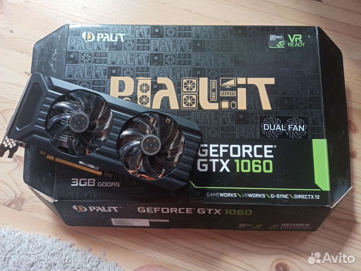 Видеокарта gtx 1060 3gb Palit