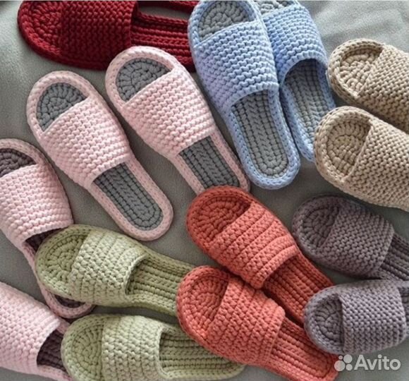 Тапочки и корзинки ручной работы