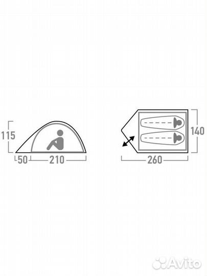 Палатка двухместная, трехместная, спальные мешки