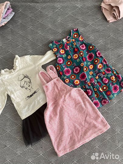 Вещи пакетом на девочку/ пакет вещей 80