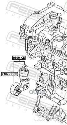 Натяжитель ремня 0590KE Febest