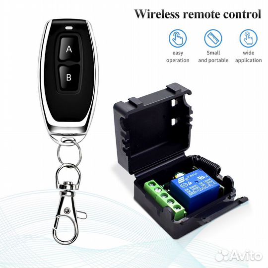 Радиоуправляемое реле 12В 433мгц 1 и 2 канальное