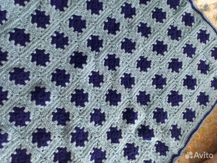 Вязанный плед детский