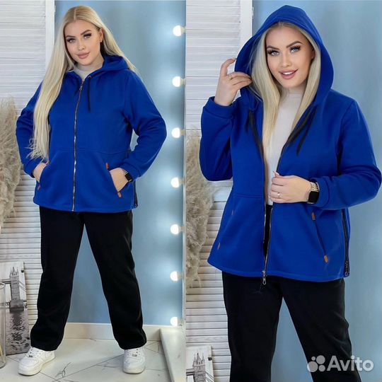 Спортивный костюм до 62 размера флис