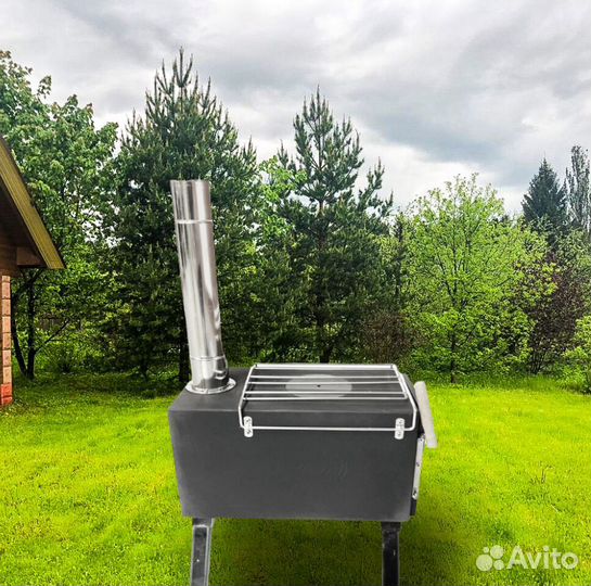 Печь складной железная, походный