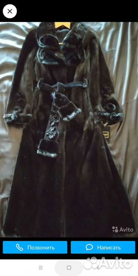 Шуба норковая блэклама р. 44, 46, 48