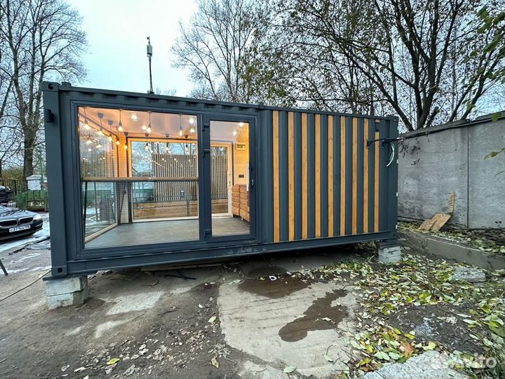 Кафе из морского контейнера 20ф