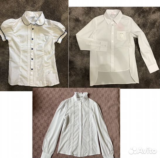 Школьные блузки. Новые. Размер 134,146,164