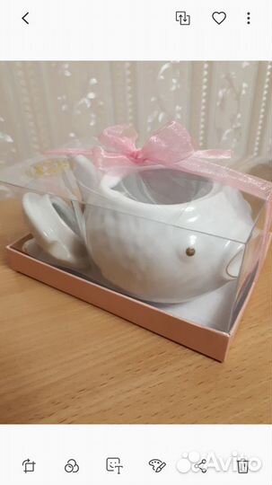 Икорница-рыбка, фарфор. Lefard