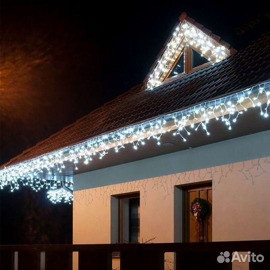 Гирлянда бахрома водонепроницаемая уличная
