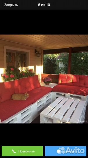 Подушки и матрасы для садовой мебели