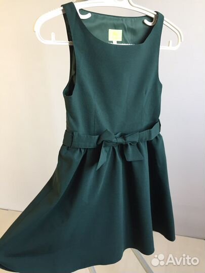 Сарафан для девочки с бантом школьная форма