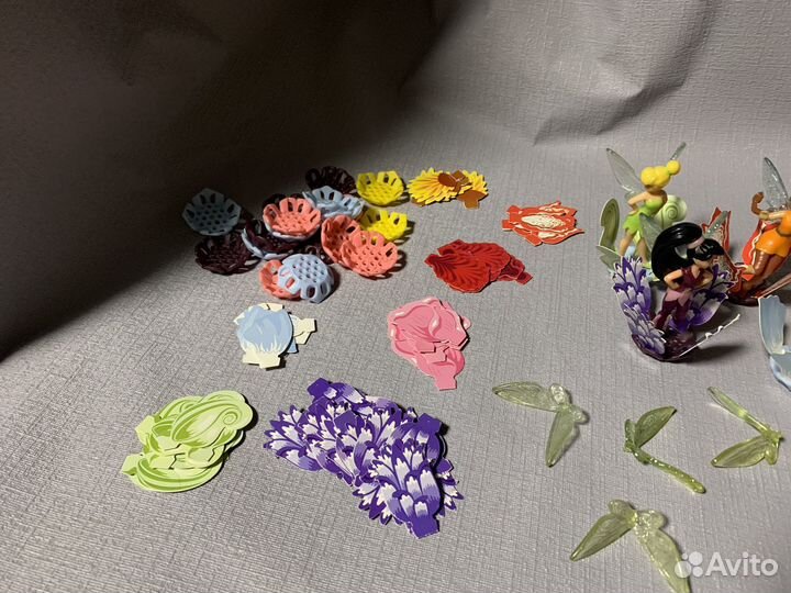 Феи диснея(киндер-сюрприз) и доп запчасти к ним