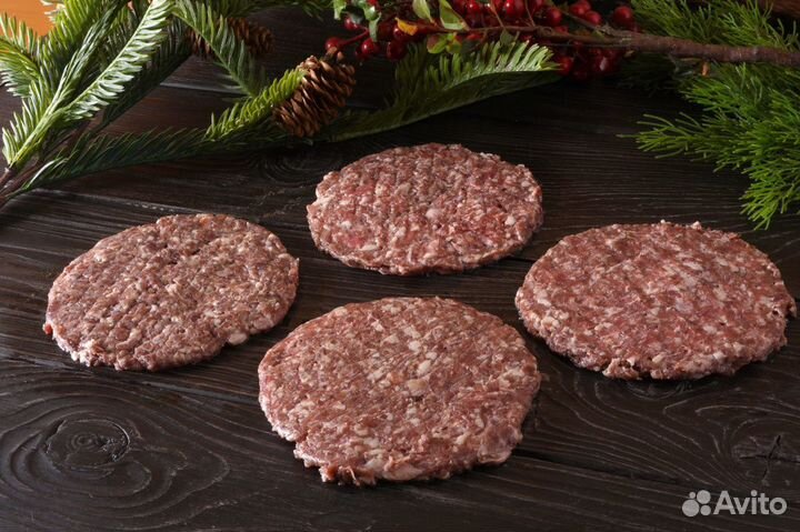 Котлета для бургера из мяса страуса(упак. 4шт)