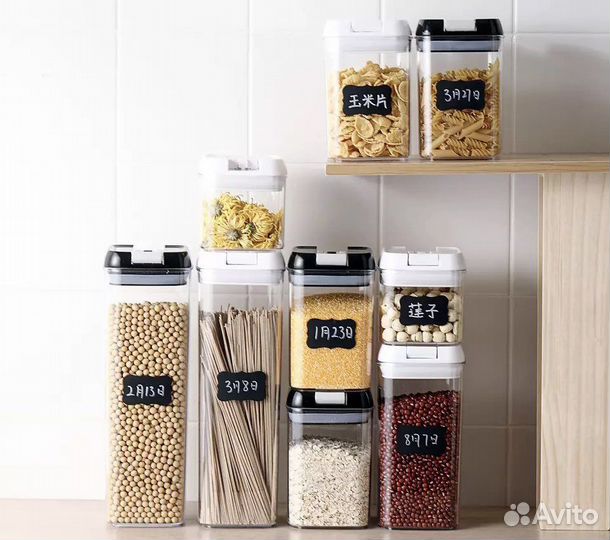 Контейнер для хранения сыпучих продуктов 7 шт