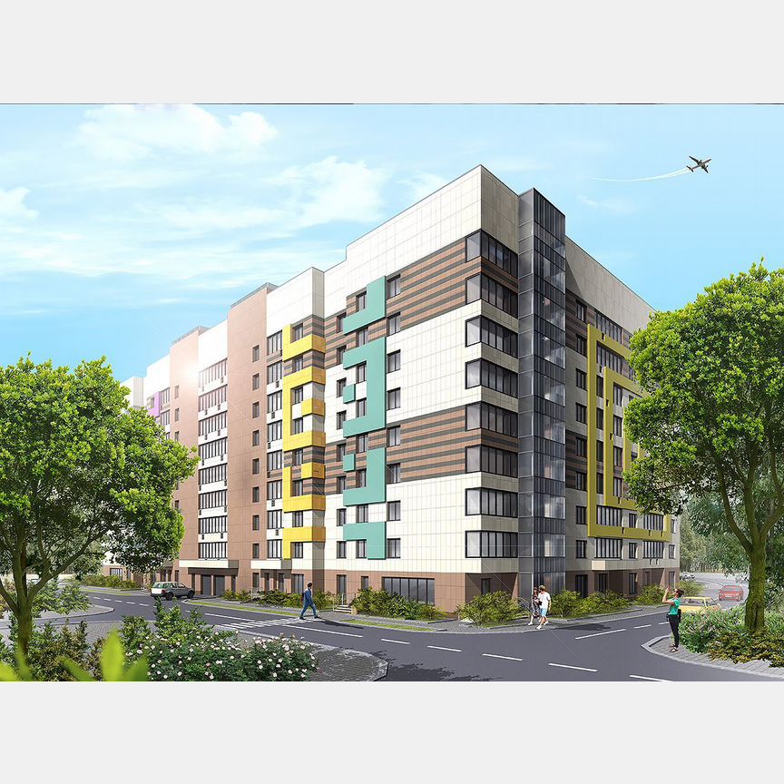 2-к. квартира, 66,7 м², 8/9 эт.