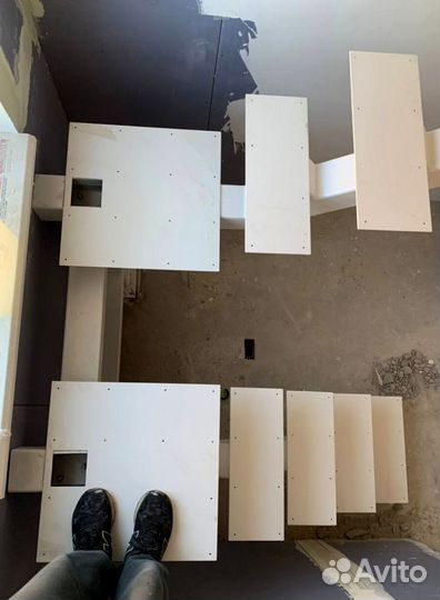 Лестница забежная под ключ