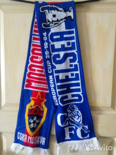 Футбольный атрибут, шарф Челси-Цска