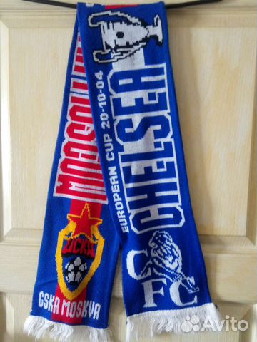 Футбольный атрибут, шарф Челси-Цска