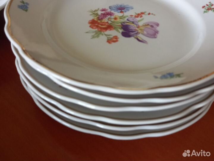 Тарелки Дулево Мейсенский букет