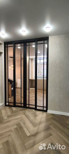 Перегородки межкомнатные стеклянные