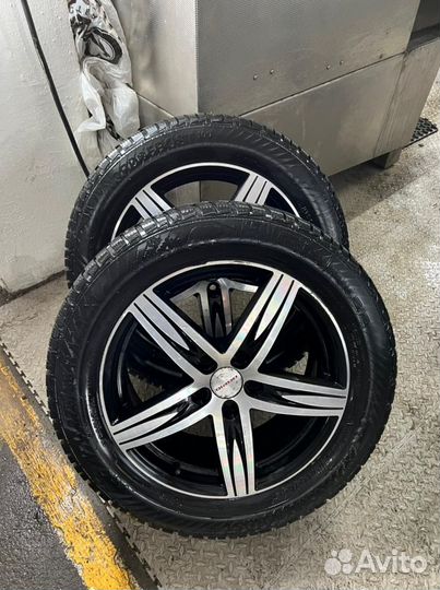 Колёса в сборе 225/55 R17 зимние шипы Gislaved