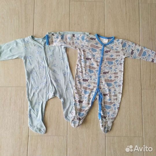 Одежда на мальчика пакетом с рождения до 3мес.(ком