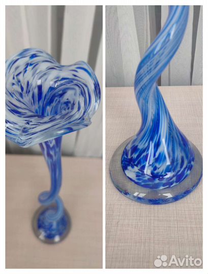 Вазы из цветного стекла: Голландия, СССР