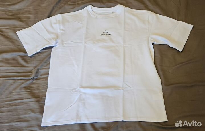 Футболка белая I like techno