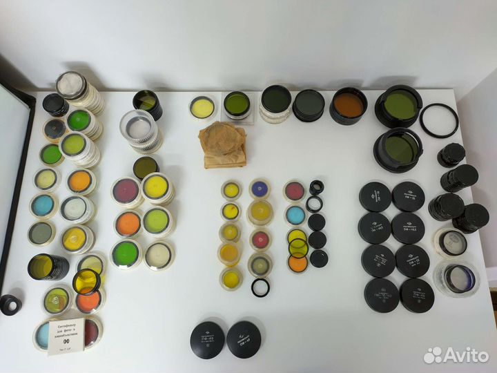 Советские цветные светофильтры к объективам