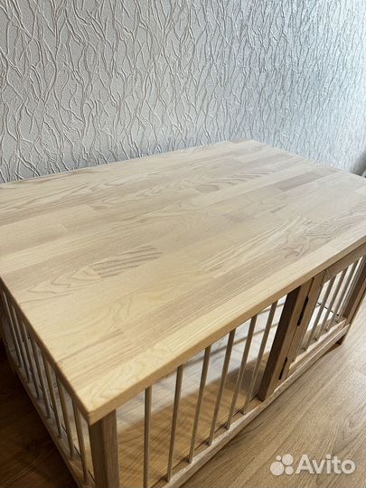 Вольер для собак в квартиру. Массив ясеня