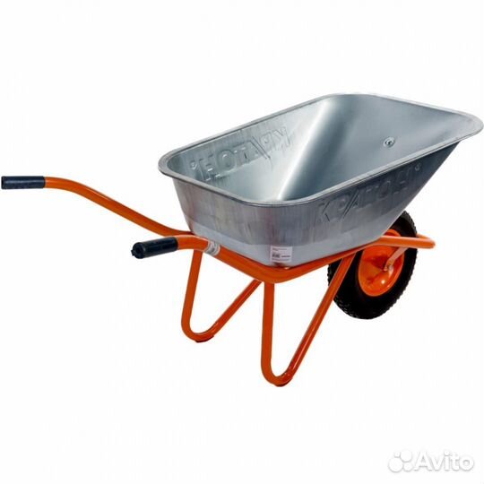 Тачка строительная кратон WB-180H 1-колесная 90 л