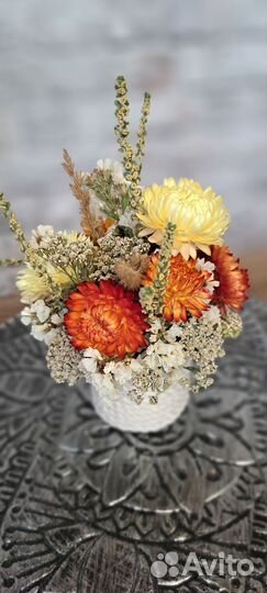 Мини букет из сухоцветов
