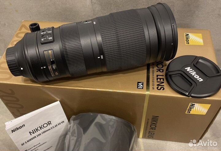 Nikon 200-500 f5.6E ED VR AF-S Nikkor, Новый