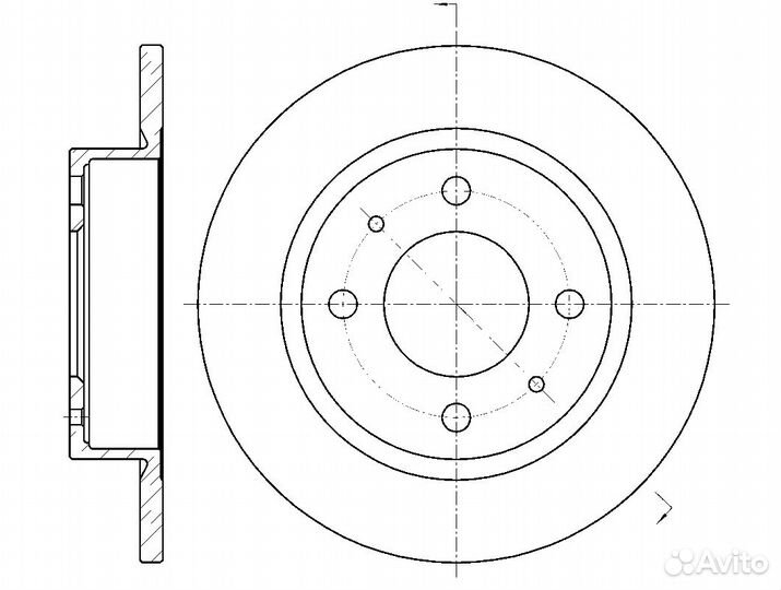 Диск тормозной G-brake GR-01738 GR-01738 G-brake