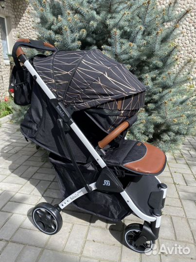 Коляска бабало 2023 г (золотая полоса )