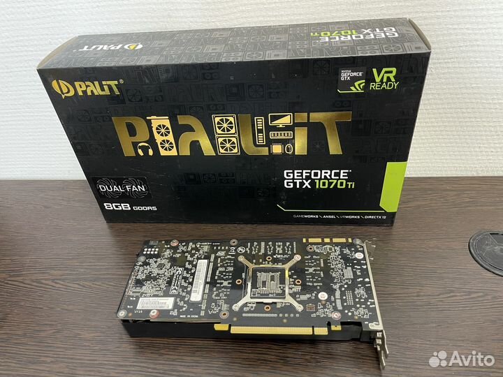 Видеокарта Palit 1070Ti 8GB Dual. Гарантия