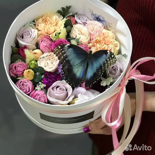Композиции с живыми бабочками