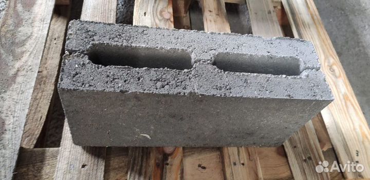 Пустотелый полублок пщс (шлакоблок) М50