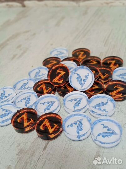 Фишки для нард из оргстекла