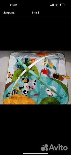 Развивающий коврик tiny love солнечная полянка