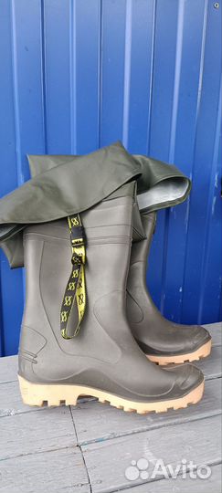 Сапоги резиновые мужские (бродни)