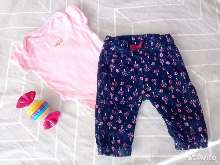 Большой пакет вещей на девочку 62 68 74 80