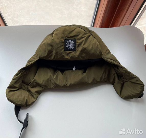 Шапка ушанка Stone island
